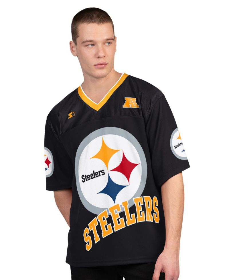 Men's 2-Pack Black/White Pittsburgh Steelers Short Sleeve Long Sleeve Combo Pack T-Shirt