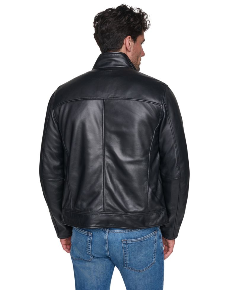 Men's Fur Lined Leather Jacket