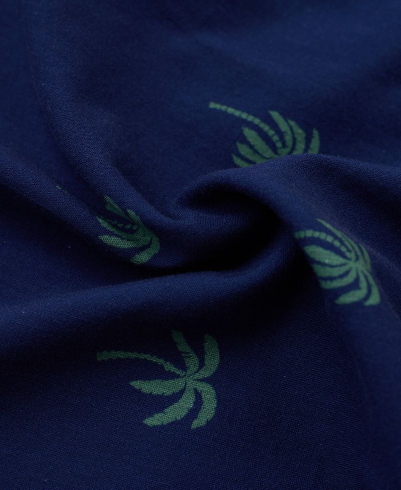 Men's Nighttime Palm Printed Shirt