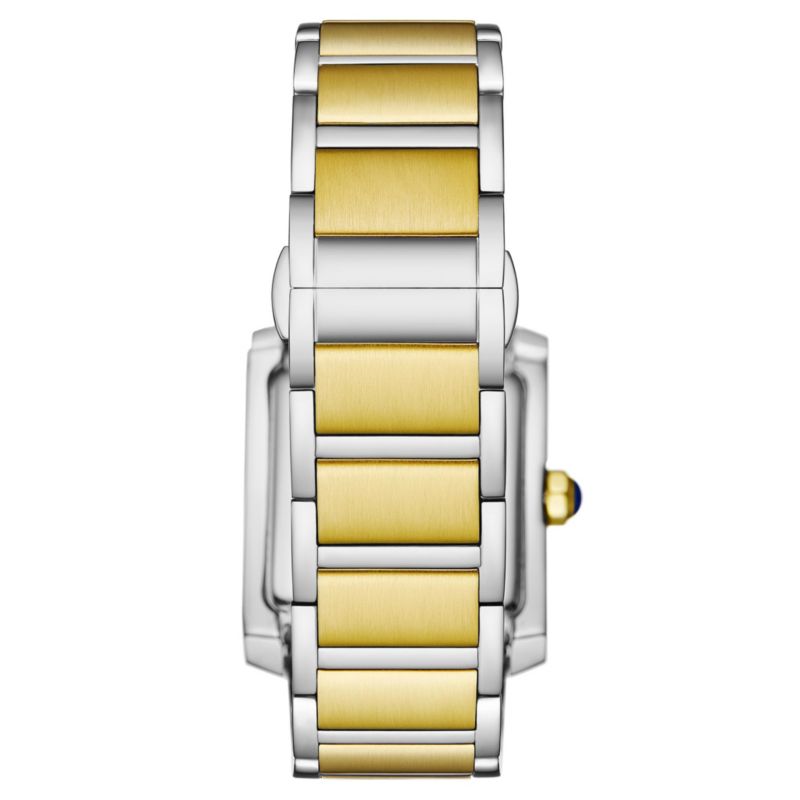 Elan 4088.3 Women s Rectangular Quartz Watch, Two-Tone Stainless Steel Bracelet