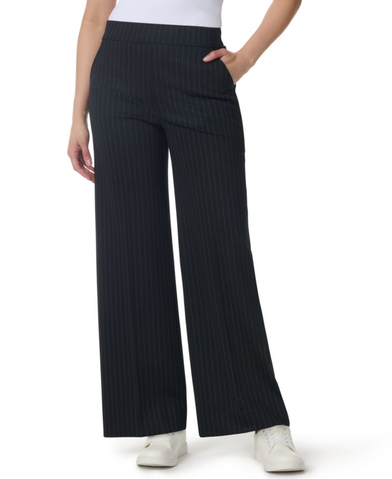 Women's High-Rise Wide-Leg Ponte Pants