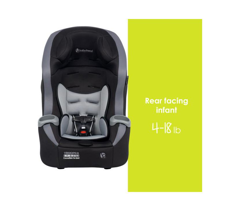 Trooper SLIM 3-in-1 Convertible Car Seat with Side Impact Protection