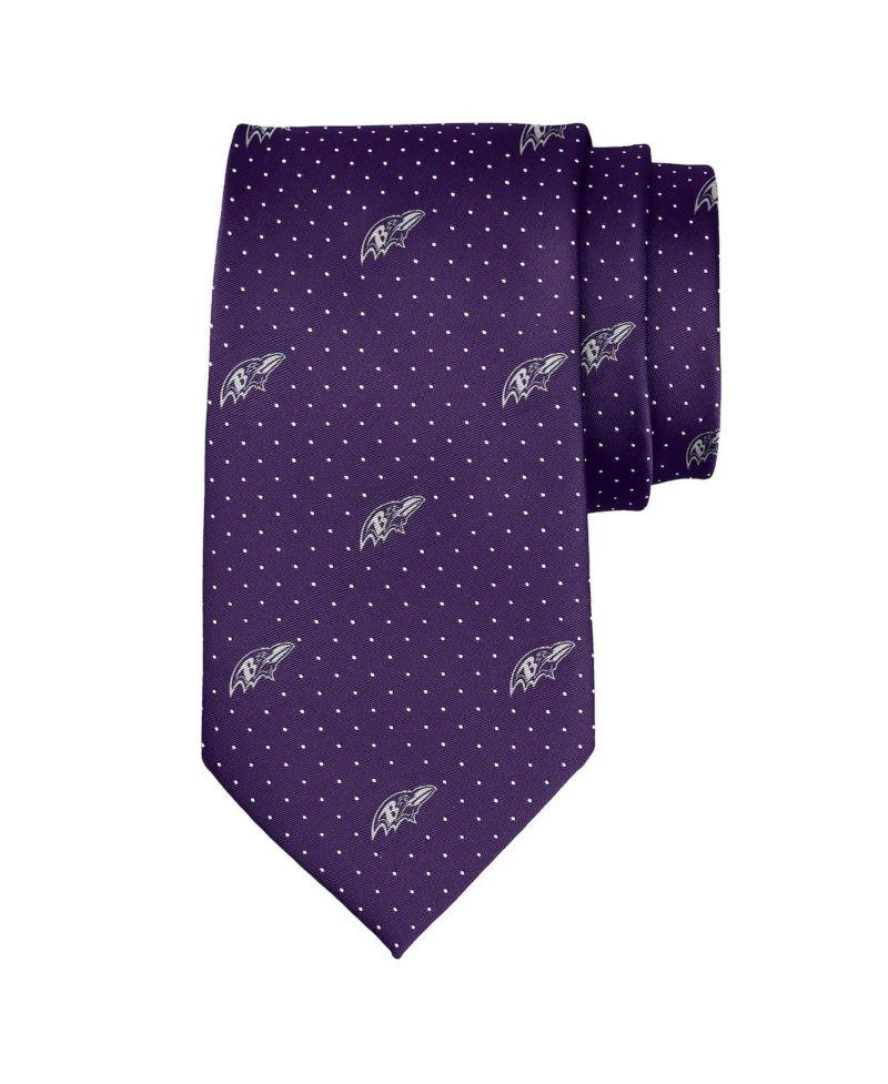 Men's Baltimore Ravens Game Day Polka Dot Tie