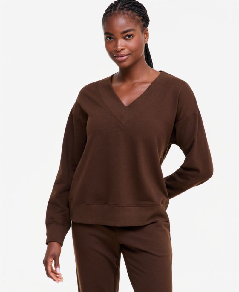 Women's Fleece V-Neck Sweatshirt