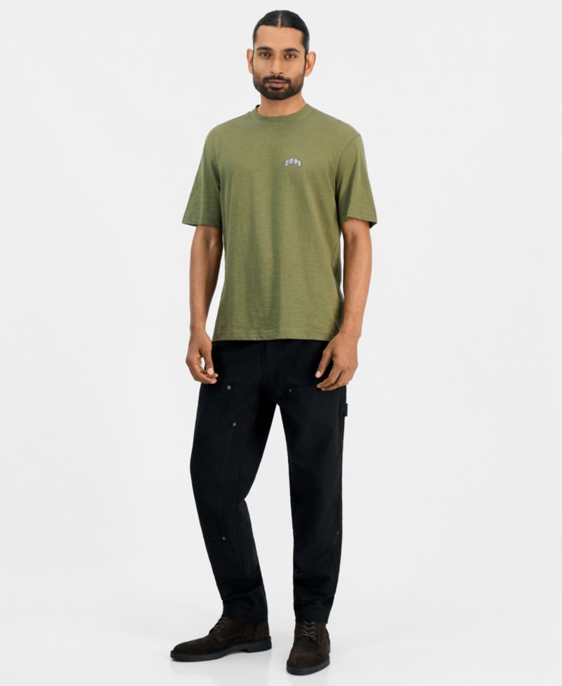 HUGO by Men's Nowboi Slub Yarn Western-Inspired T-Shirt