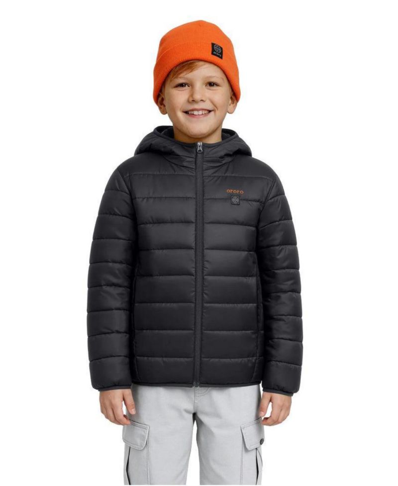 Kids' S- XL 4-Zone Heated Lightweight Puffer Jacket