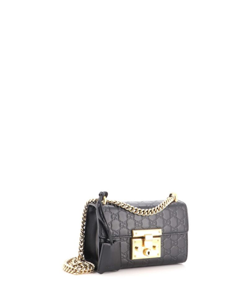 Small Padlock Shoulder Bag Guccissima Leather