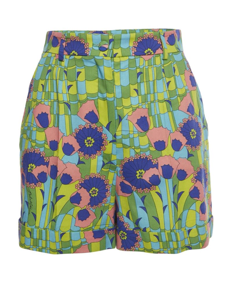Women's Floral Print Poplin Shorts