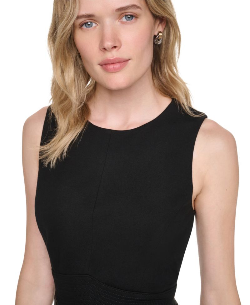 Women's Scoop Neck Sleeveless Midi Dress