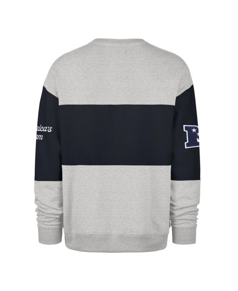 Men's Dallas Cowboys Blockfield Maximalist Oversized Color-Block Crewneck Sweatshirt