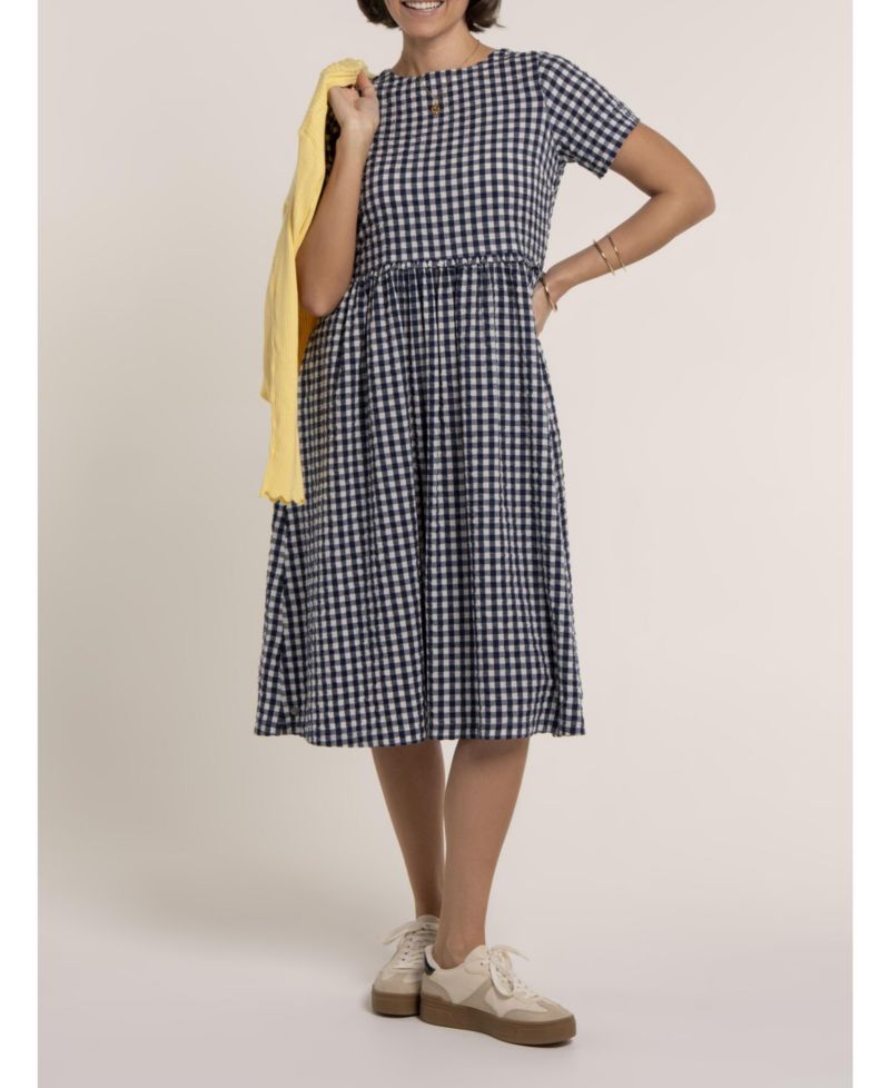 Women's Perla Gingham Midi Dress