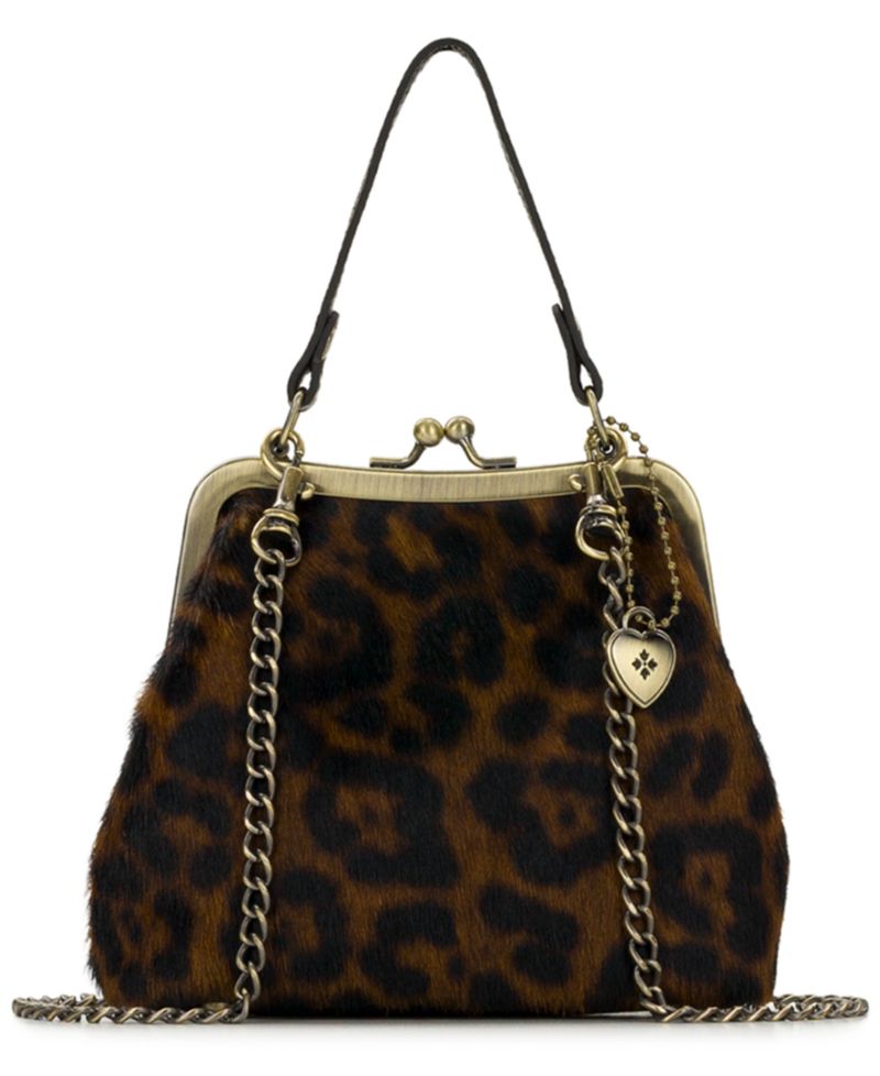 Mini Laureana Leopard Chain Crossbody Handbag