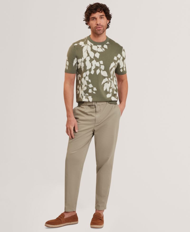 Men's Alddat Leaf Knitted T-Shirt