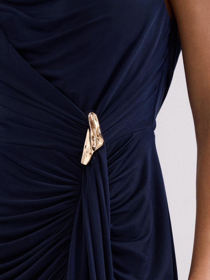 Women's Donna Ruched Detail Maxi Dress