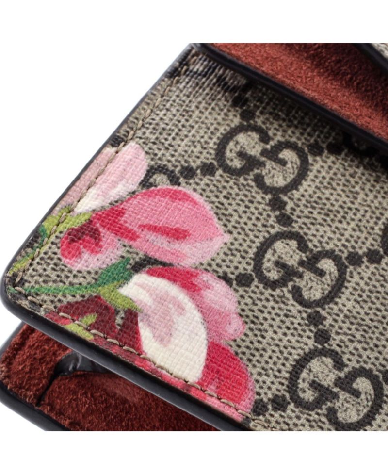 Super Mini Dionysus Bag Blooms Print GG Coated Canvas