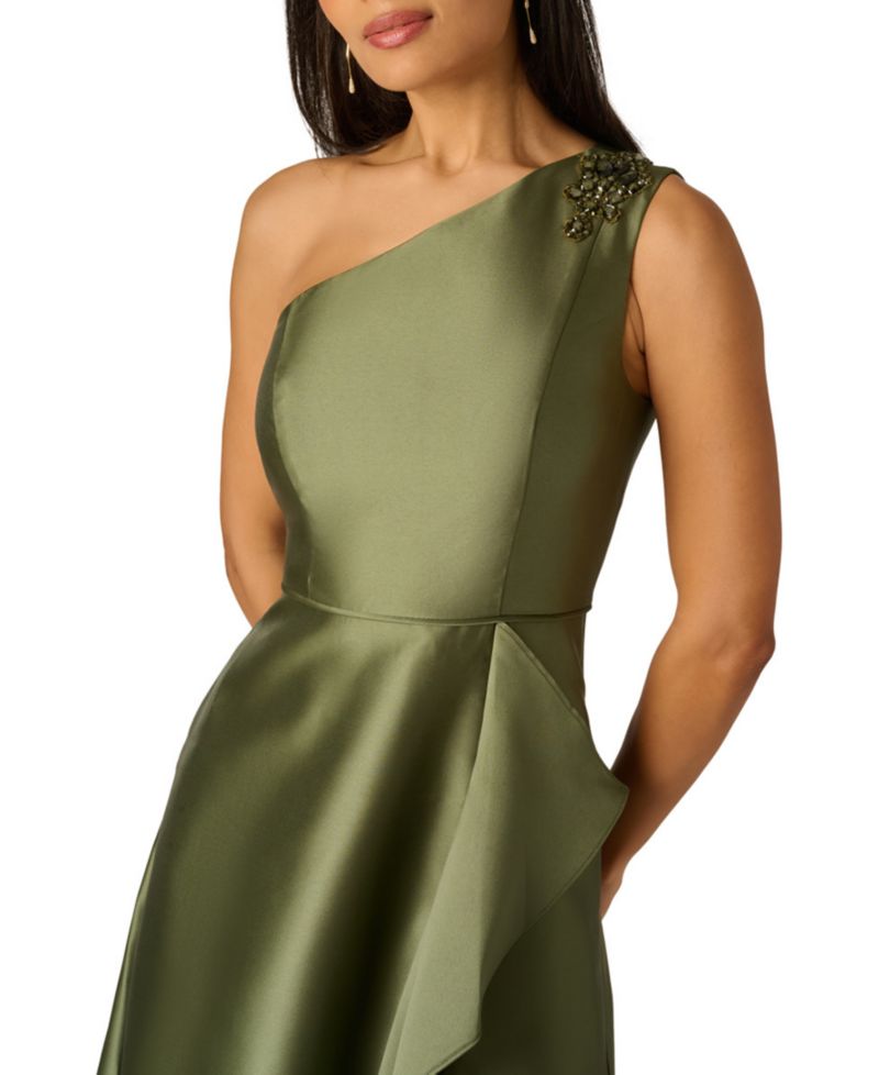 Women's Embellished One-Shoulder Gown