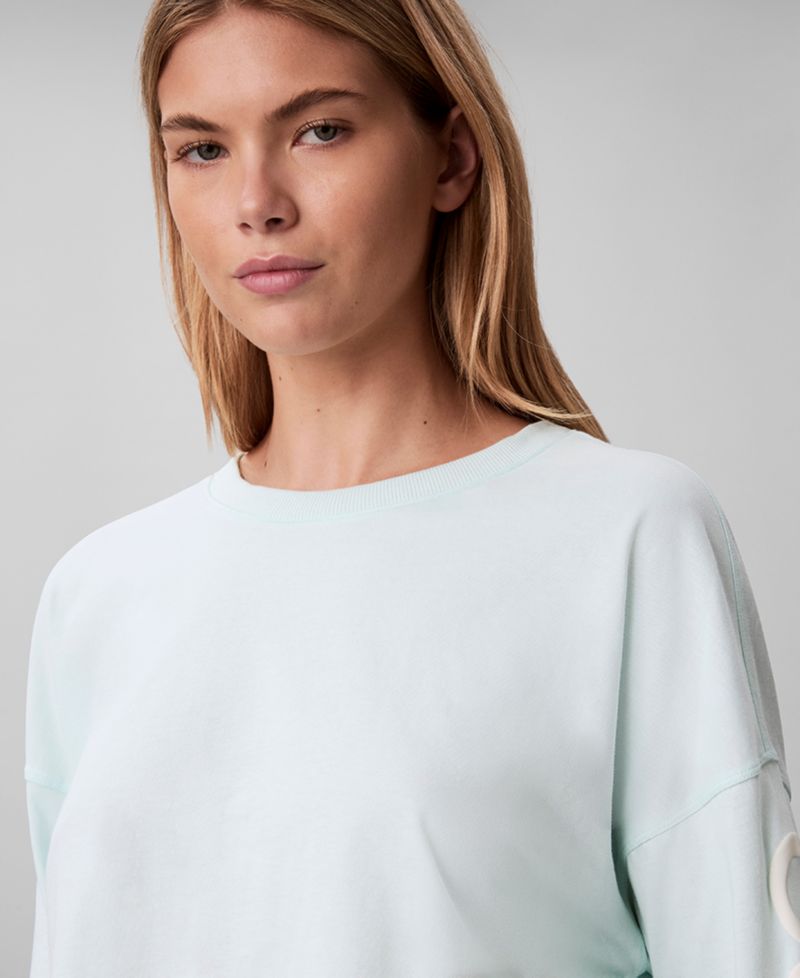 Women's Puff Graphic Logo Long-Sleeve Cropped T-Shirt
