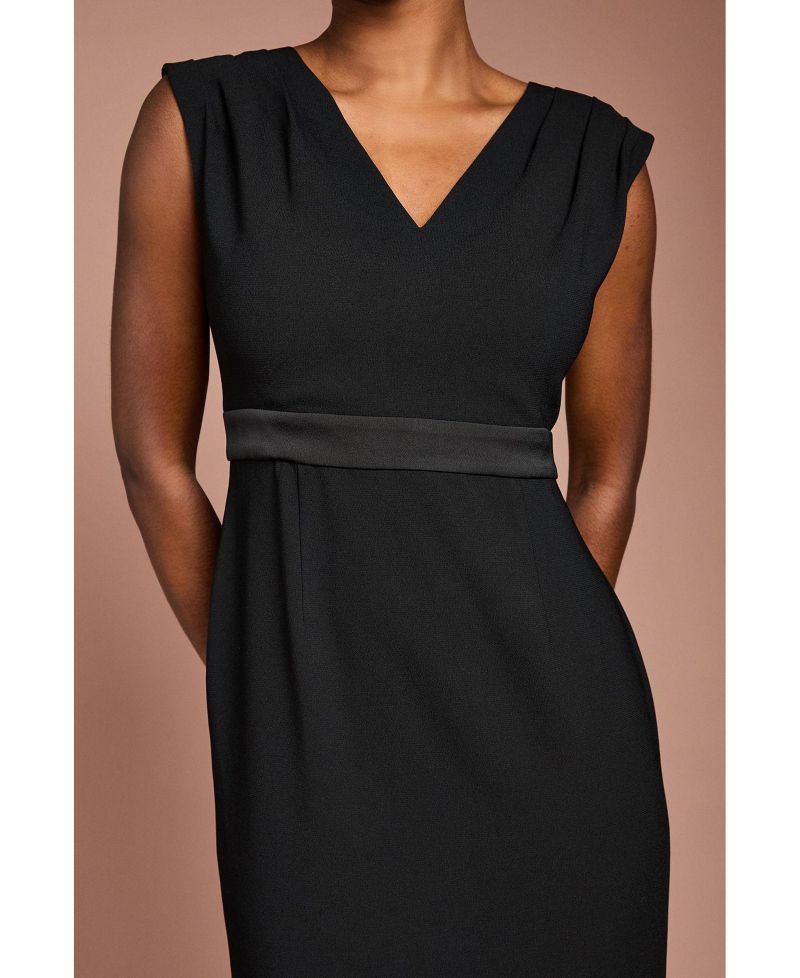 Women's Crepe Peplum Dress