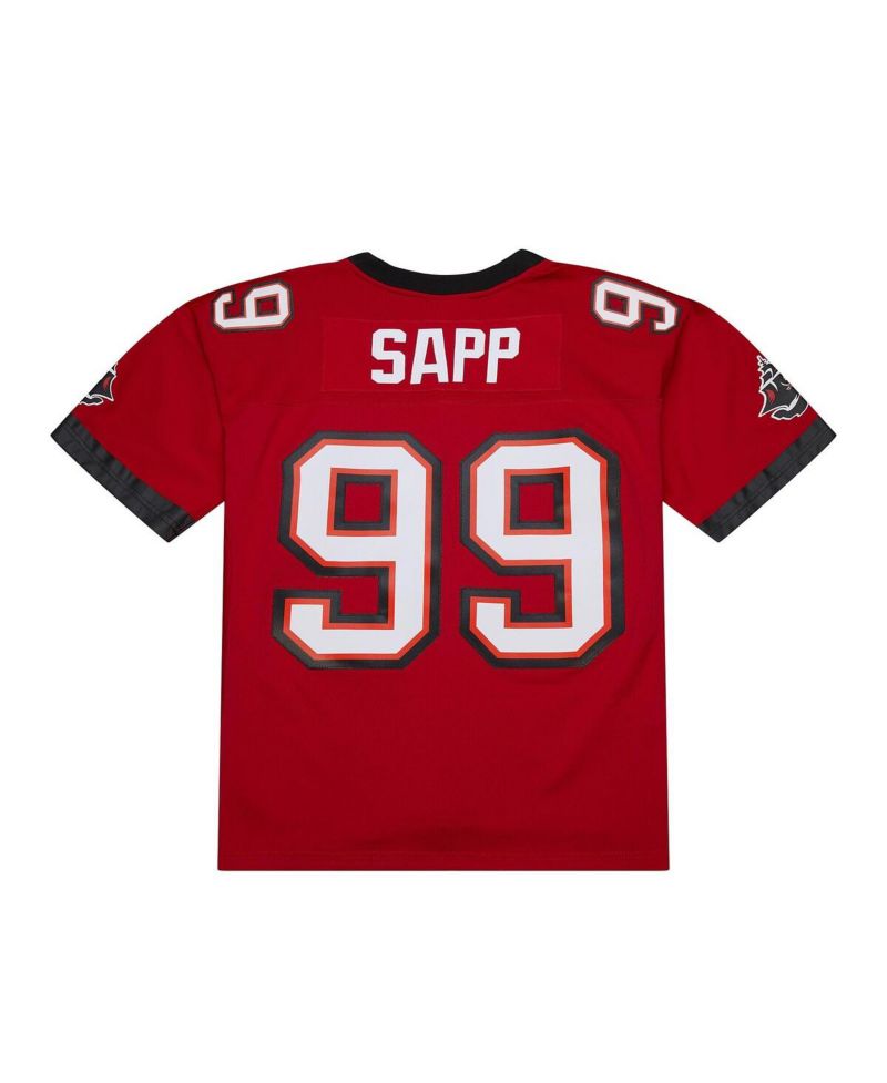 Men's Warren Sapp Red Tampa Bay Buccaneers 2002 Legacy Replica Jersey