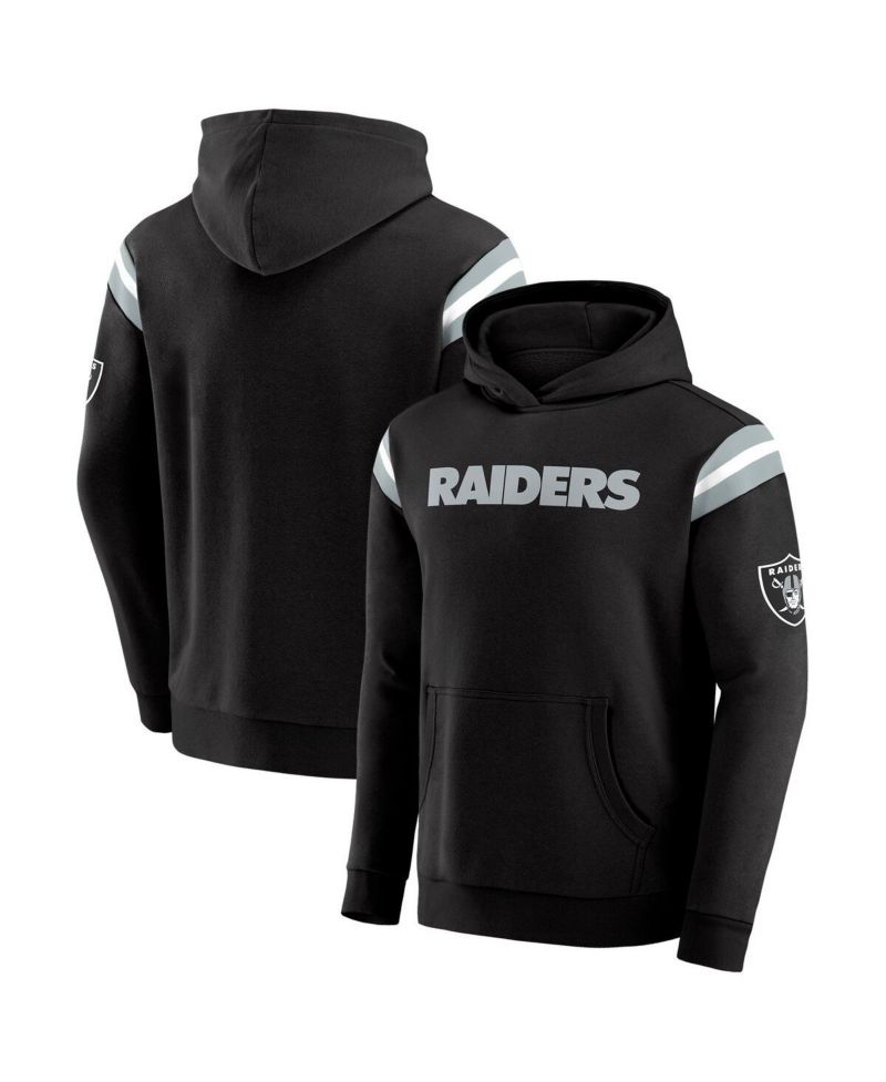Darius Rucker Collection by Men's Black Las Vegas Raiders Football Washed Pullover Hoodie