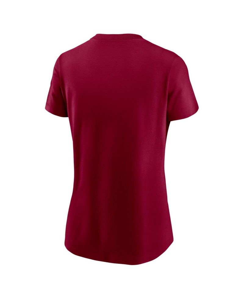 Women's Burgundy Washington Commanders 90th Anniversary T-Shirt