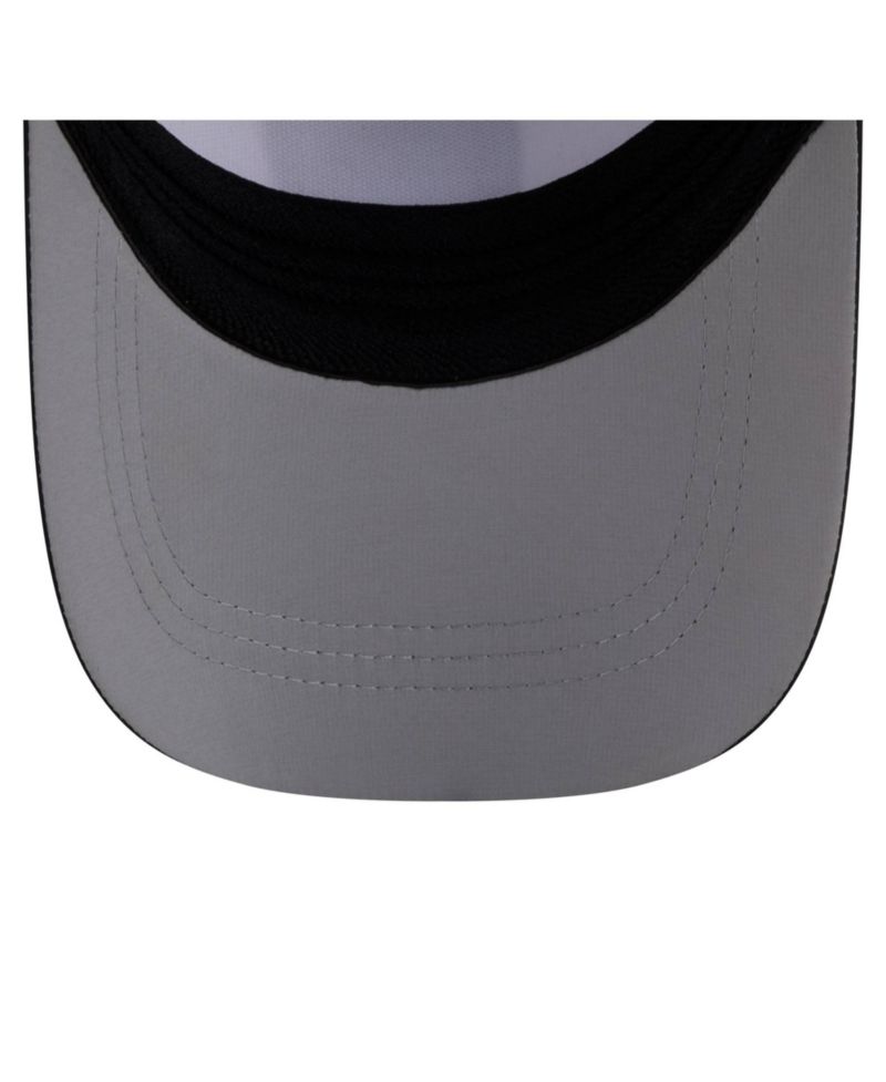 Men's White/Black Baltimore Ravens Patch 39THIRTY A-Frame M-Crown Perforated Flex Hat