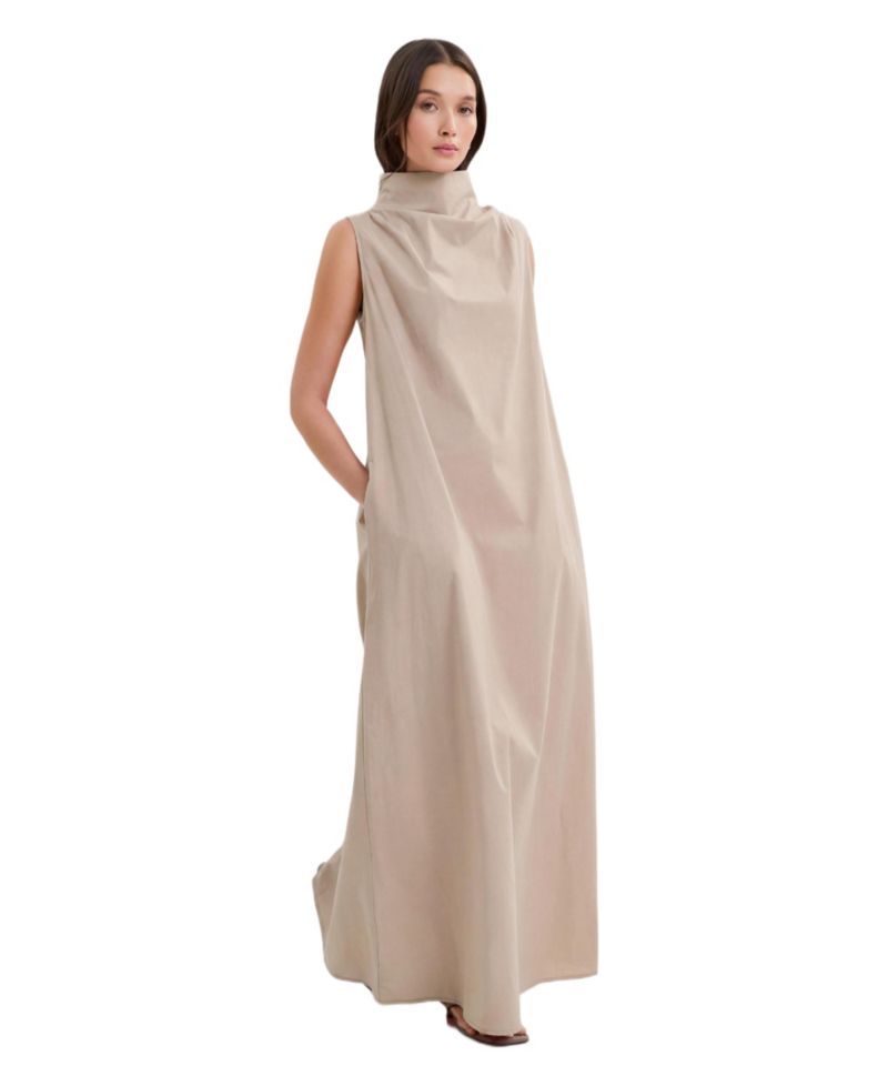 Women's Minna Sleeveless Mock-Neck Maxi Dress
