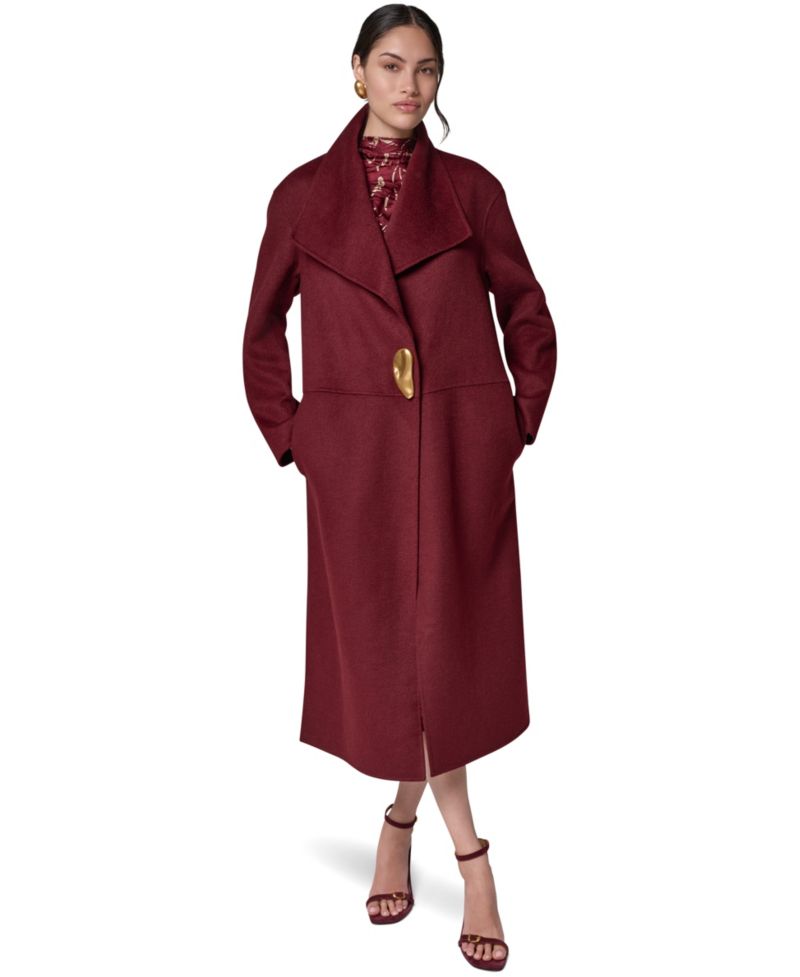 Women's Wool-Blend Oversized Coat