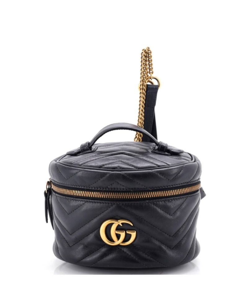 Mini GG Marmont Vanity Backpack Matelasse Leather