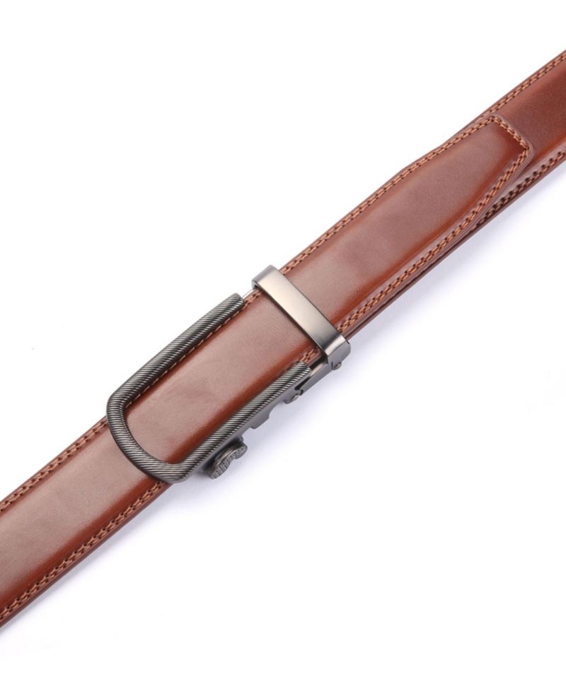 Men's Ribbed Metal Ratchet Belt