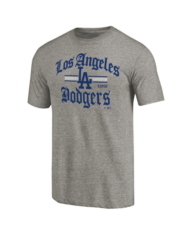 Men's Ash Los Angeles Dodgers Hometown Collection Olde LA T-Shirt