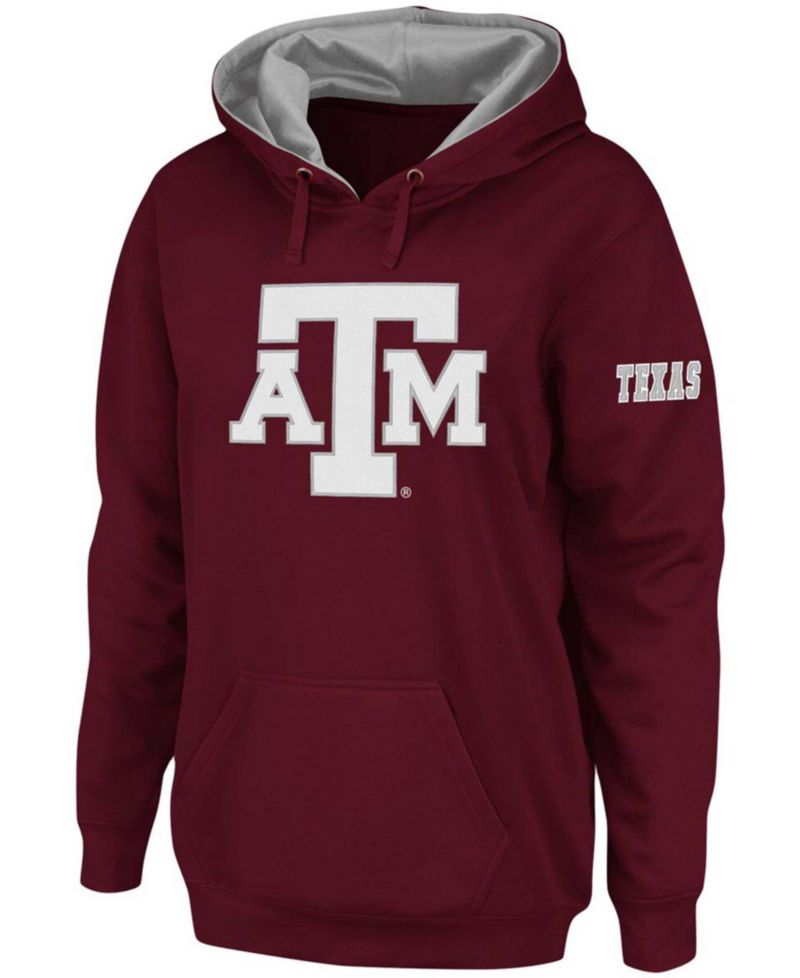 Women's Maroon Texas A&M Aggies Team Big Logo Pullover Hoodie
