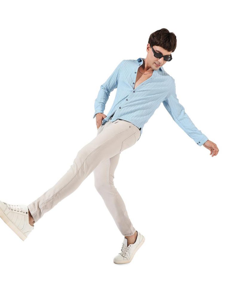 Men's Textured Casual Shirt