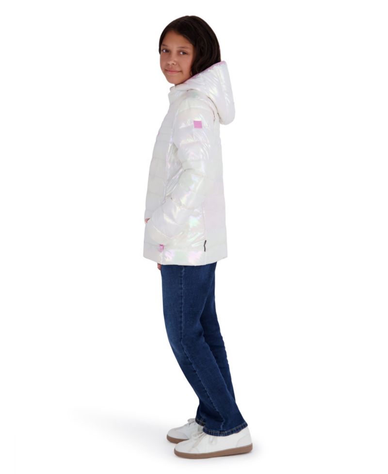 Girls' 5-16 Lightweight Hooded Packable Jacket