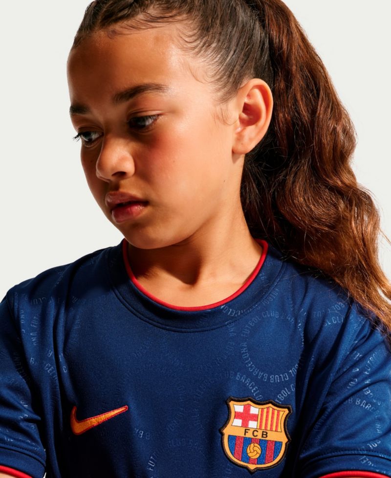 Big Boys and Girls Royal Barcelona 2026/27 Dri-FIT Pre-Match Top