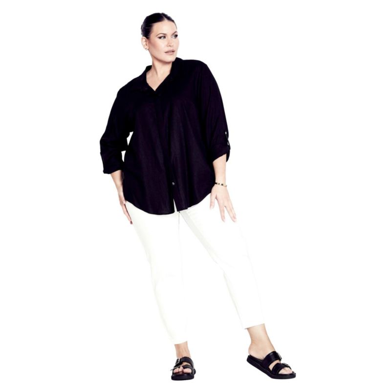 Women's Plus Size Butter Denim Pull-On High Rise Jean