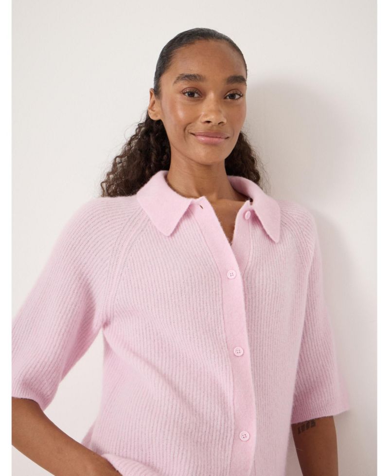 Women's Jinny Wool Blend Short Sleeve Cardigan