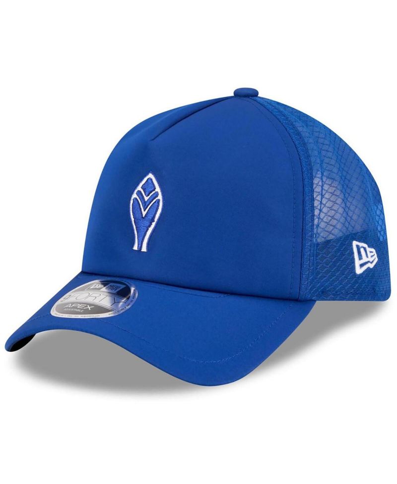 Men's Royal Atlanta Braves 2026 Batting Practice Alternate Apex 9FORTY Adjustable Hat