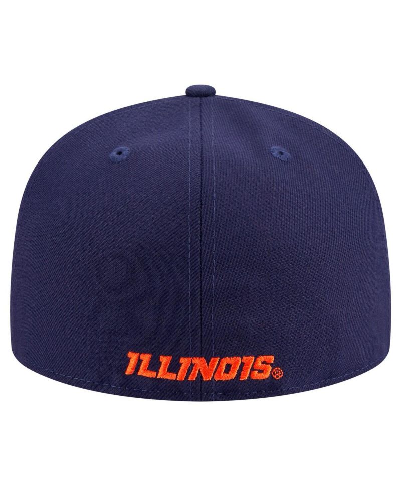 Men's Navy Illinois Fighting Illini 59FIFTY Fitted Hat