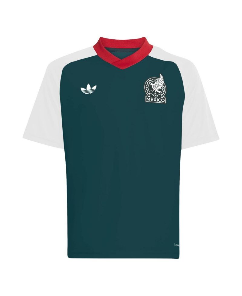 Big Boys and Girls White Mexico National Team 2026 Pre-Match Jersey