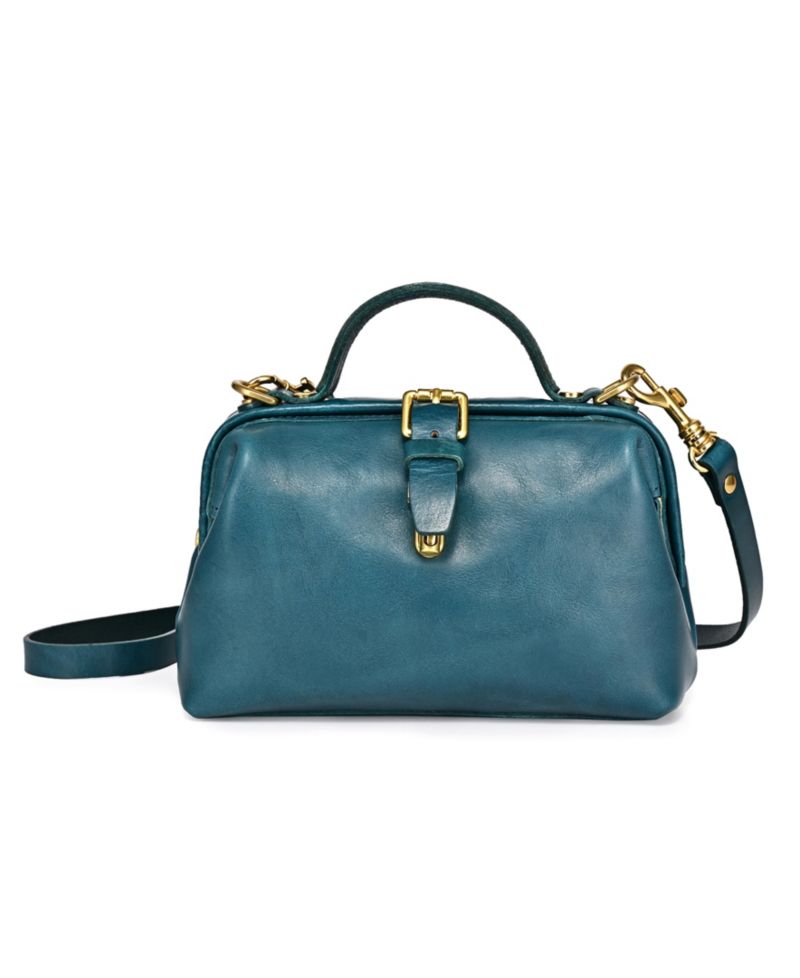 Doctor Small Leather Crossbody Satchel Bag