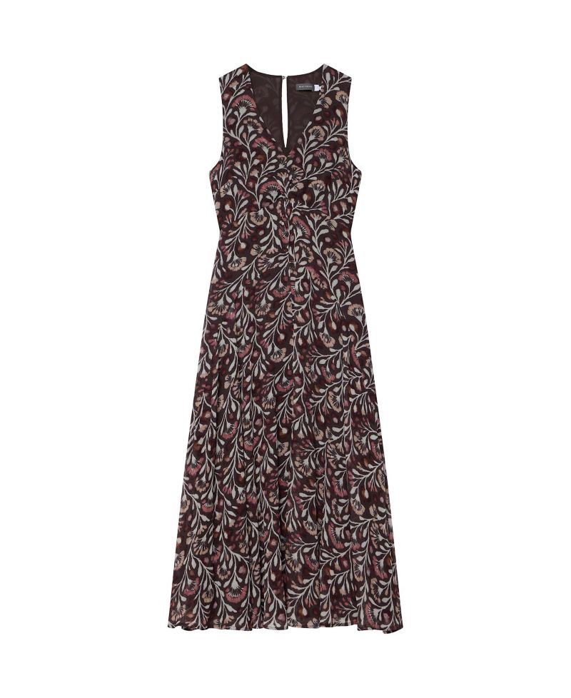 Women's Floral-Print V-Neck Maxi Dress