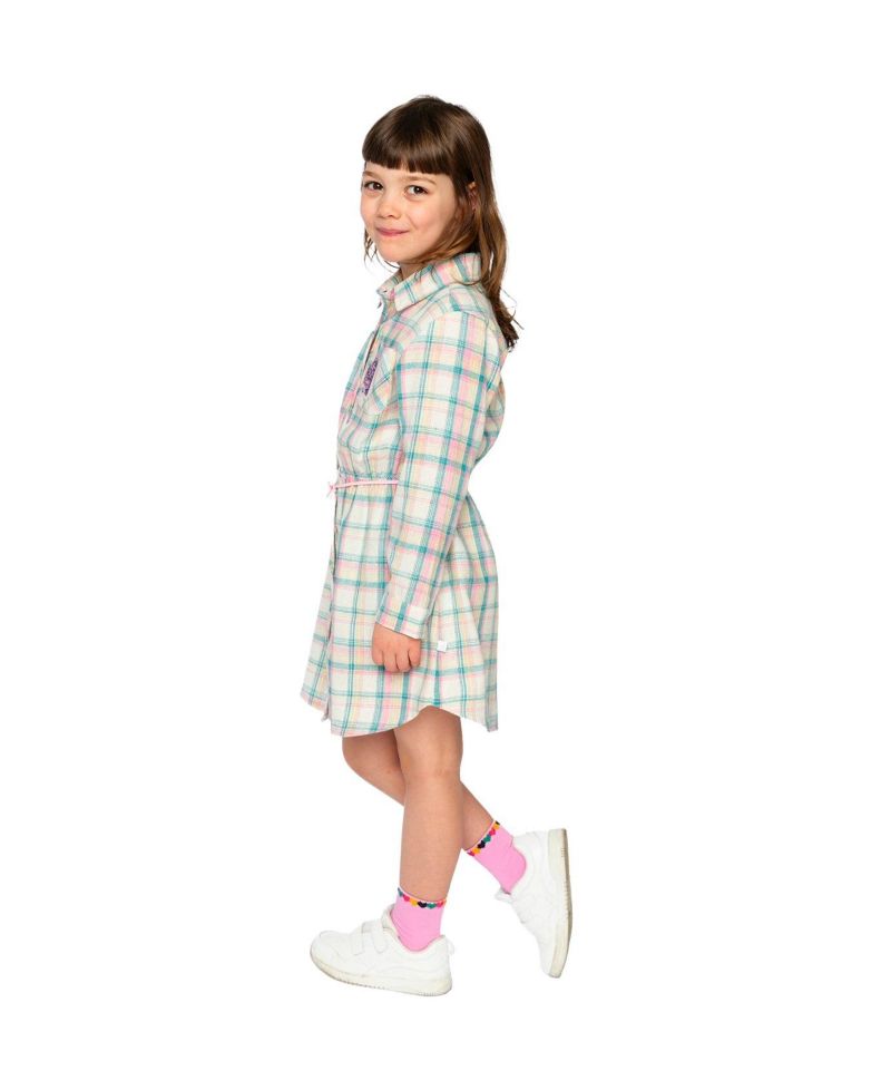 Little and Big Girl 6-14Y Shirt Dress with Belt