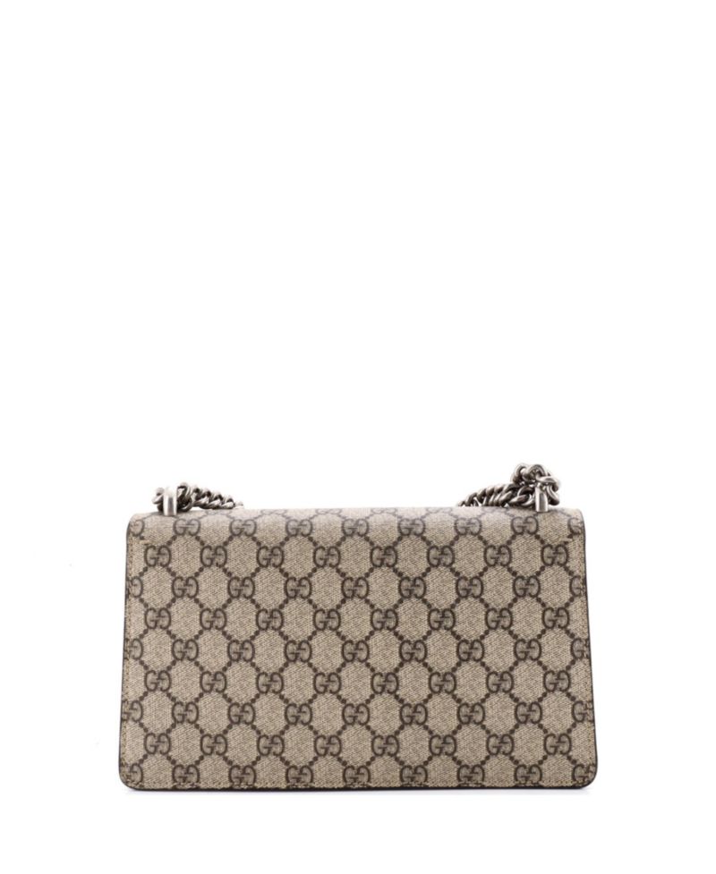 Small Dionysus Bag GG Coated Canvas with Crystal Embellished Metal