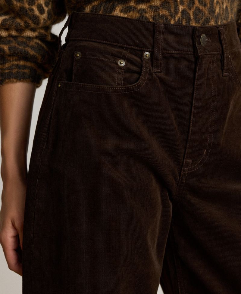 Women's Corduroy High-Rise Wide-Leg Pants