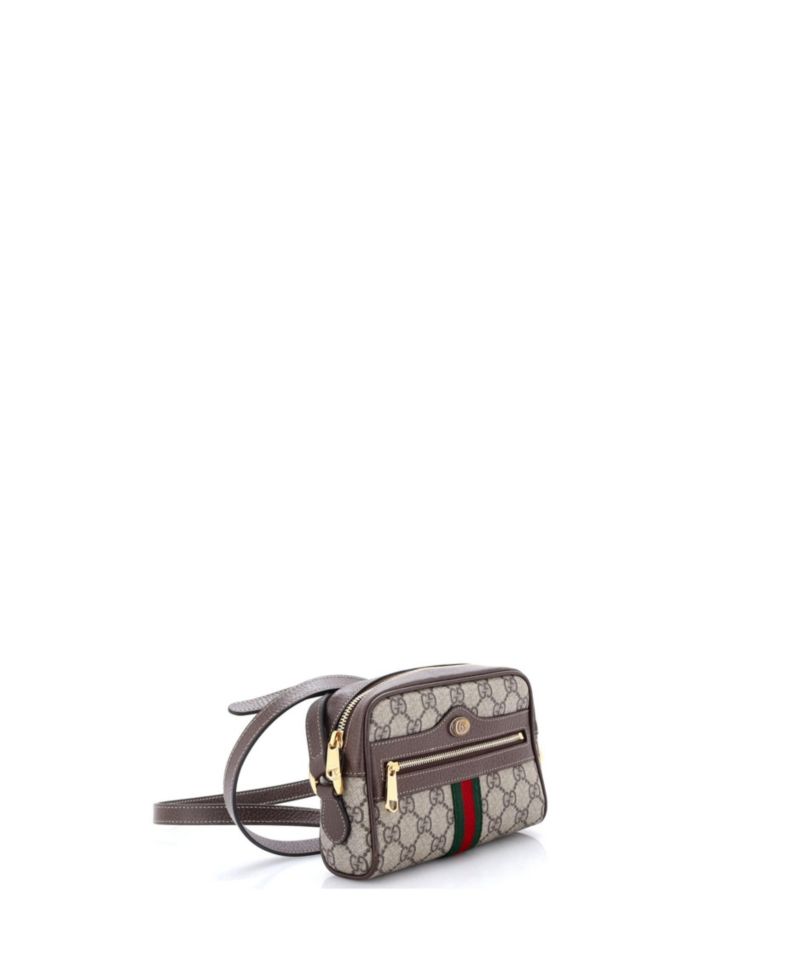Mini Ophidia Shoulder Bag GG Coated Canvas