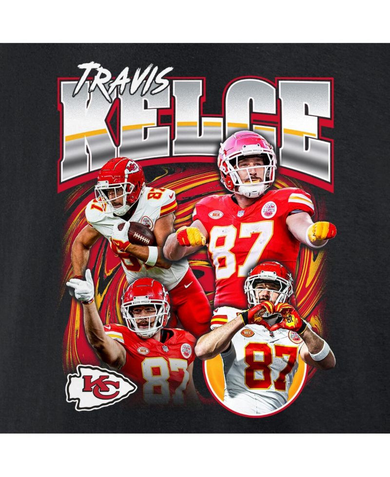 Men's Travis Kelce Black Kansas City Chiefs Notorious Player Graphic T-Shirt