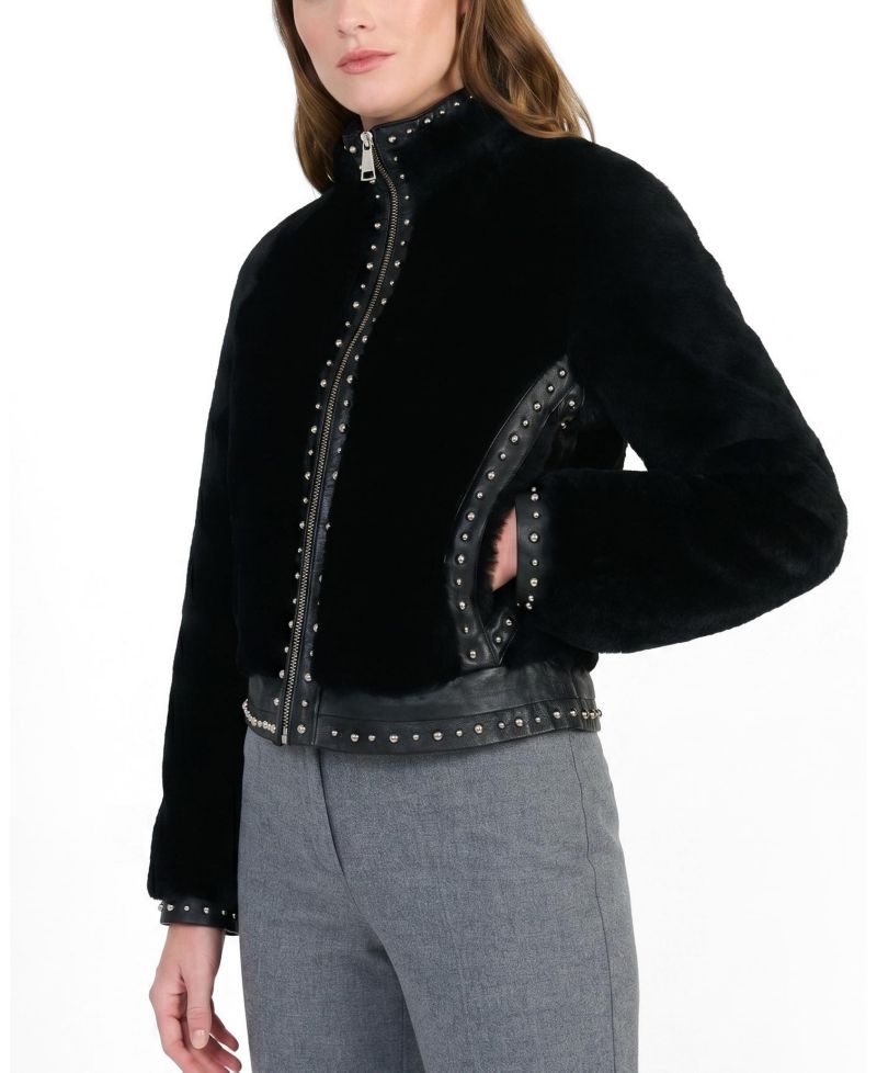 Women's Harper Studded Shearling Jacket
