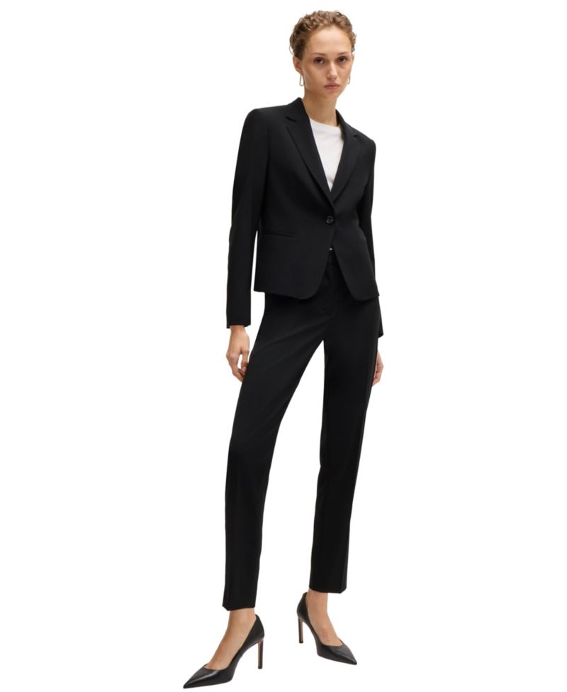 BOSS by Women's Regular-Fit Button-Up Blazer