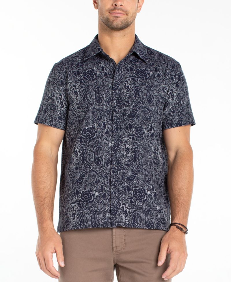 Men's Short-Sleeve Button-Up Shirt